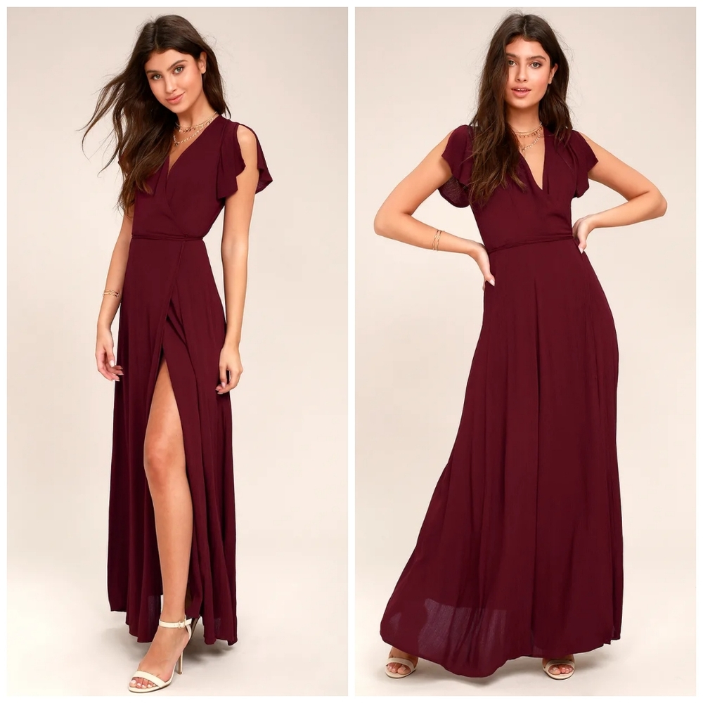 Lulu's maxi wrap dress